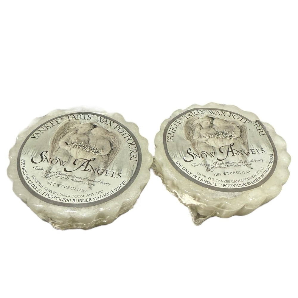 2x Yankee Candle SNOW ANGELS Wax Potpourri‎ Tart Melts, 0.8oz RETIRED NOS Rare